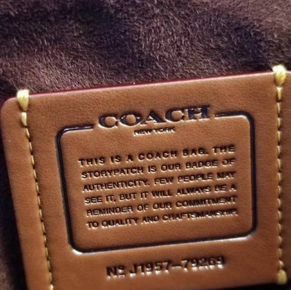 Coach Parker Top Handle With Signature Canvas Patc - Picture 7 of 8